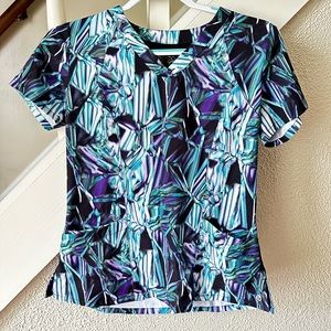 Scrub top - size small